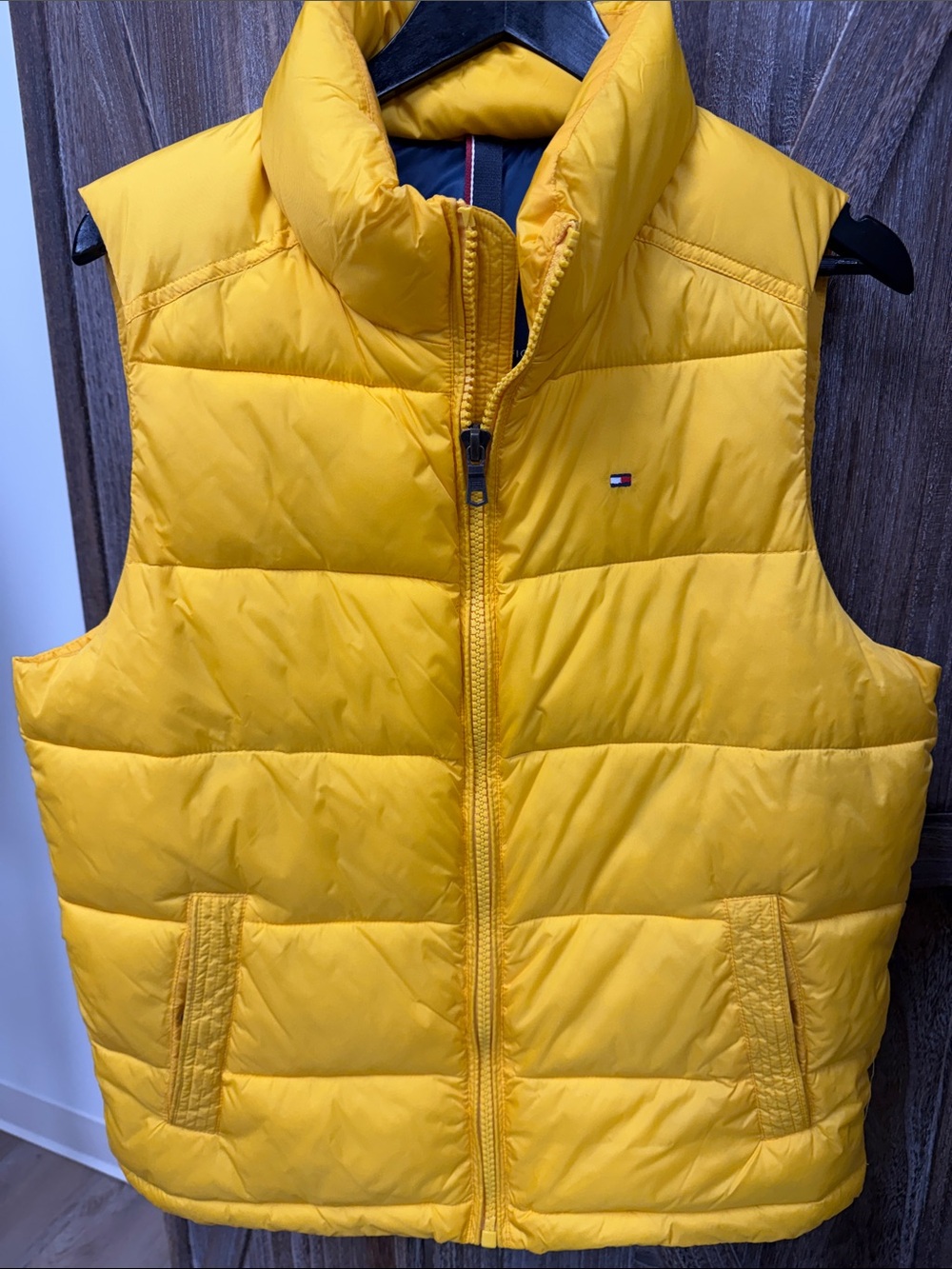 Tommy Hilfiger Yellow Quilted Puffer Vest